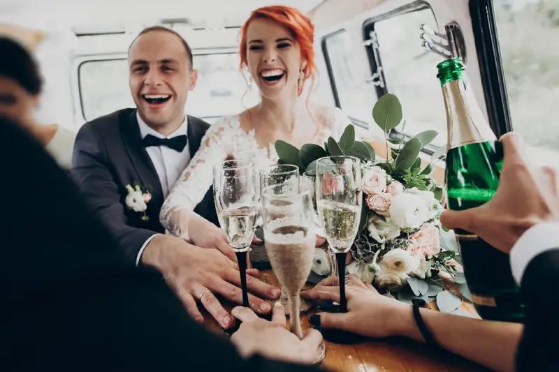 celebrate your wedding with coachcompany.co.uk group transport